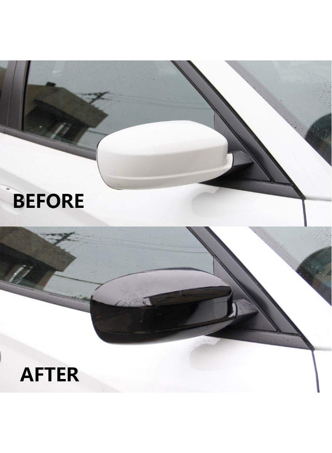 KISSUN Bright Black Side Door Mirror Cover Molding Trim for Dodge Charger 2011-2023 for Chrysler 300 300C 2011-2023 (Bright Black) - Image 5